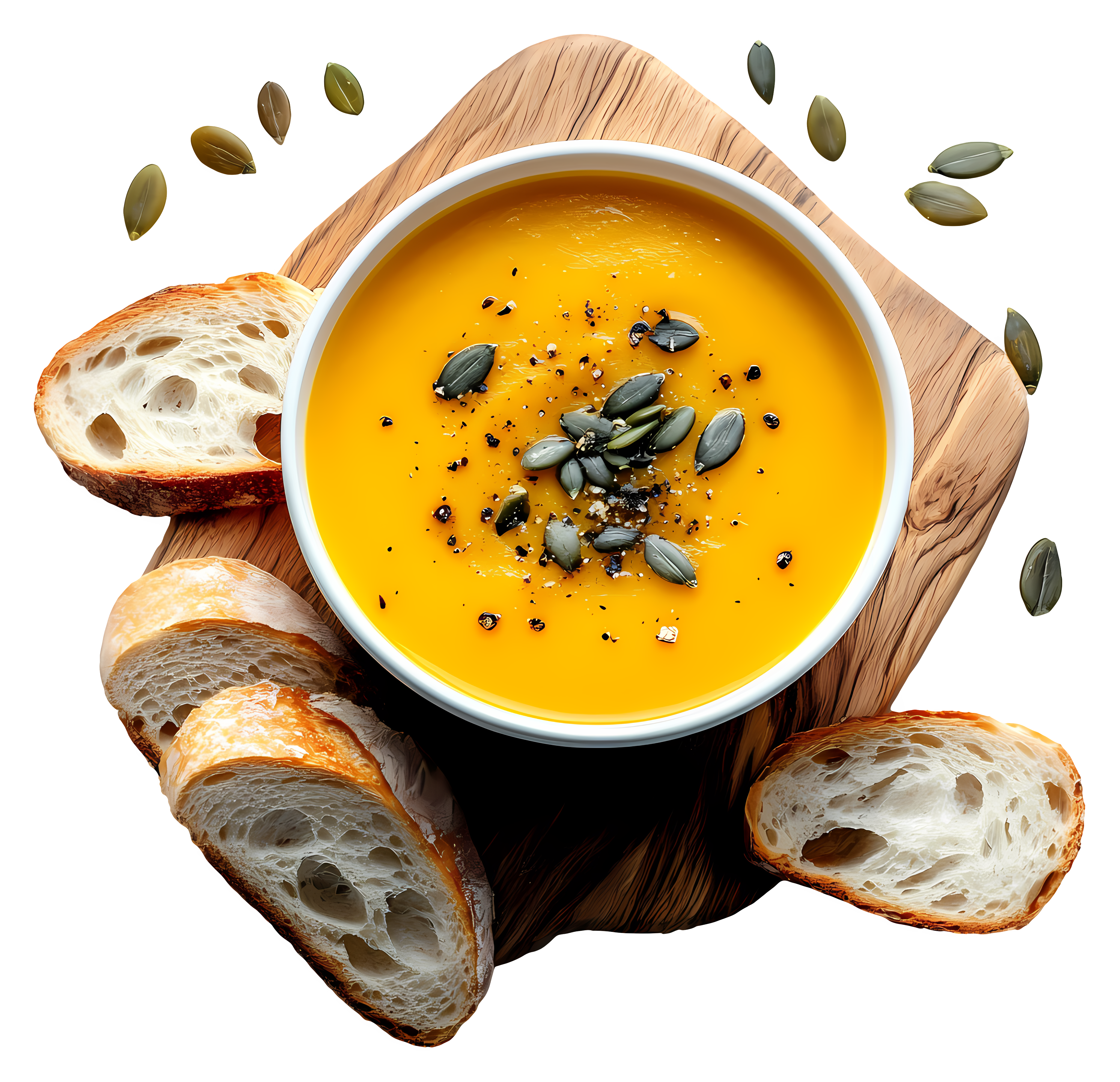 Pumpkin Soup with bread